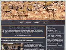 Tablet Screenshot of antelopespringscounseling.com